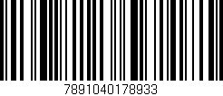 Código de barras (EAN, GTIN, SKU, ISBN): '7891040178933'