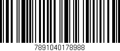 Código de barras (EAN, GTIN, SKU, ISBN): '7891040178988'