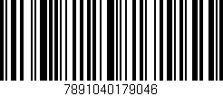 Código de barras (EAN, GTIN, SKU, ISBN): '7891040179046'
