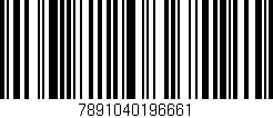 Código de barras (EAN, GTIN, SKU, ISBN): '7891040196661'