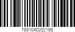 Código de barras (EAN, GTIN, SKU, ISBN): '7891040202188'