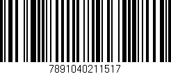 Código de barras (EAN, GTIN, SKU, ISBN): '7891040211517'