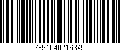 Código de barras (EAN, GTIN, SKU, ISBN): '7891040216345'