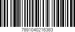 Código de barras (EAN, GTIN, SKU, ISBN): '7891040216383'