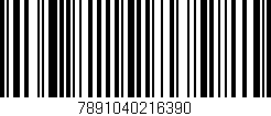 Código de barras (EAN, GTIN, SKU, ISBN): '7891040216390'