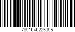 Código de barras (EAN, GTIN, SKU, ISBN): '7891040225095'