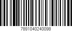 Código de barras (EAN, GTIN, SKU, ISBN): '7891040240098'