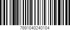 Código de barras (EAN, GTIN, SKU, ISBN): '7891040240104'