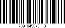 Código de barras (EAN, GTIN, SKU, ISBN): '7891045043113'