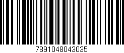 Código de barras (EAN, GTIN, SKU, ISBN): '7891048043035'