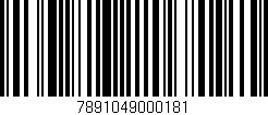 Código de barras (EAN, GTIN, SKU, ISBN): '7891049000181'