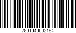 Código de barras (EAN, GTIN, SKU, ISBN): '7891049002154'
