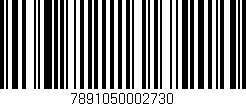 Código de barras (EAN, GTIN, SKU, ISBN): '7891050002730'