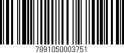 Código de barras (EAN, GTIN, SKU, ISBN): '7891050003751'