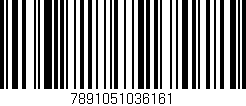 Código de barras (EAN, GTIN, SKU, ISBN): '7891051036161'