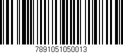 Código de barras (EAN, GTIN, SKU, ISBN): '7891051050013'