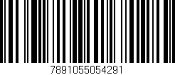 Código de barras (EAN, GTIN, SKU, ISBN): '7891055054291'