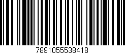 Código de barras (EAN, GTIN, SKU, ISBN): '7891055538418'