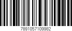 Código de barras (EAN, GTIN, SKU, ISBN): '7891057109982'