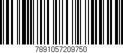 Código de barras (EAN, GTIN, SKU, ISBN): '7891057209750'