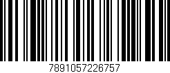 Código de barras (EAN, GTIN, SKU, ISBN): '7891057226757'