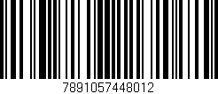 Código de barras (EAN, GTIN, SKU, ISBN): '7891057448012'