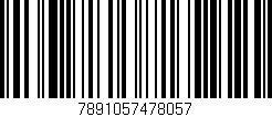 Código de barras (EAN, GTIN, SKU, ISBN): '7891057478057'