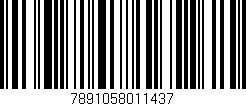 Código de barras (EAN, GTIN, SKU, ISBN): '7891058011437'