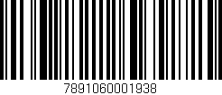 Código de barras (EAN, GTIN, SKU, ISBN): '7891060001938'