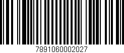 Código de barras (EAN, GTIN, SKU, ISBN): '7891060002027'