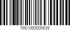 Código de barras (EAN, GTIN, SKU, ISBN): '7891060005639'