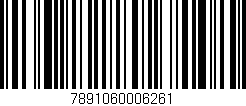 Código de barras (EAN, GTIN, SKU, ISBN): '7891060006261'