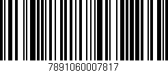 Código de barras (EAN, GTIN, SKU, ISBN): '7891060007817'