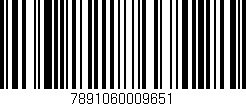 Código de barras (EAN, GTIN, SKU, ISBN): '7891060009651'