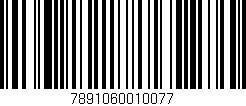 Código de barras (EAN, GTIN, SKU, ISBN): '7891060010077'