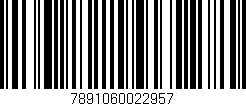 Código de barras (EAN, GTIN, SKU, ISBN): '7891060022957'