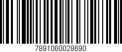 Código de barras (EAN, GTIN, SKU, ISBN): '7891060028690'