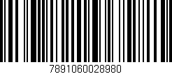 Código de barras (EAN, GTIN, SKU, ISBN): '7891060028980'