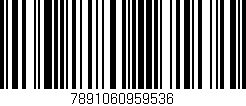 Código de barras (EAN, GTIN, SKU, ISBN): '7891060959536'