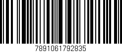 Código de barras (EAN, GTIN, SKU, ISBN): '7891061792835'