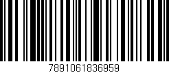 Código de barras (EAN, GTIN, SKU, ISBN): '7891061836959'