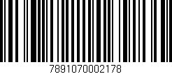 Código de barras (EAN, GTIN, SKU, ISBN): '7891070002178'