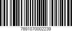 Código de barras (EAN, GTIN, SKU, ISBN): '7891070002239'