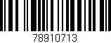 Código de barras (EAN, GTIN, SKU, ISBN): '78910713'