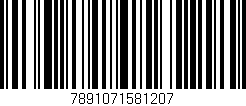 Código de barras (EAN, GTIN, SKU, ISBN): '7891071581207'