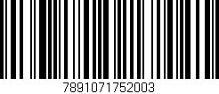 Código de barras (EAN, GTIN, SKU, ISBN): '7891071752003'