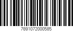 Código de barras (EAN, GTIN, SKU, ISBN): '7891072000585'