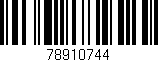 Código de barras (EAN, GTIN, SKU, ISBN): '78910744'