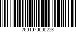 Código de barras (EAN, GTIN, SKU, ISBN): '7891079000236'