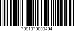 Código de barras (EAN, GTIN, SKU, ISBN): '7891079000434'